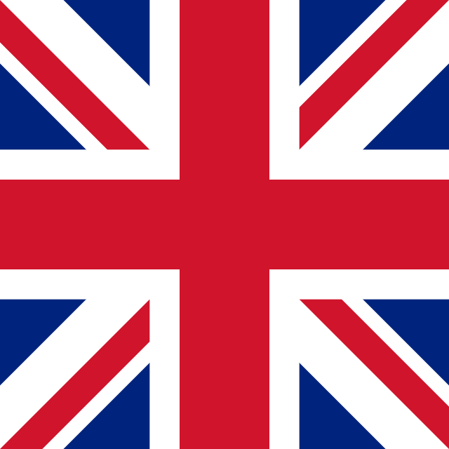 Drapeau du Royaume Uni, represente une langue a selectionner